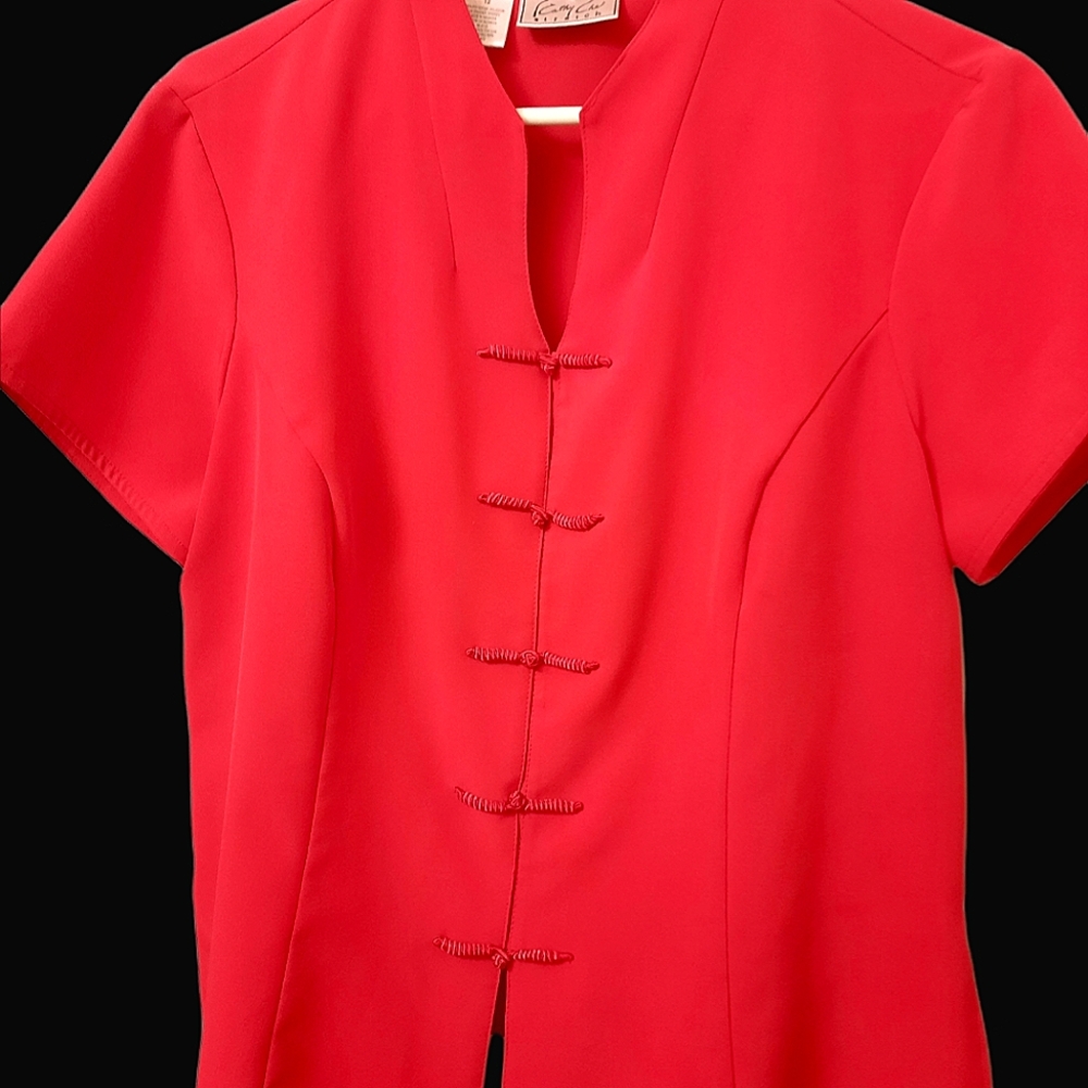 Nice dressy Red blouse size 12